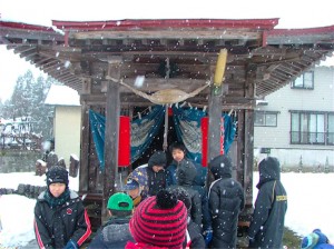 新庄市黒沢地区の山の神勧進
